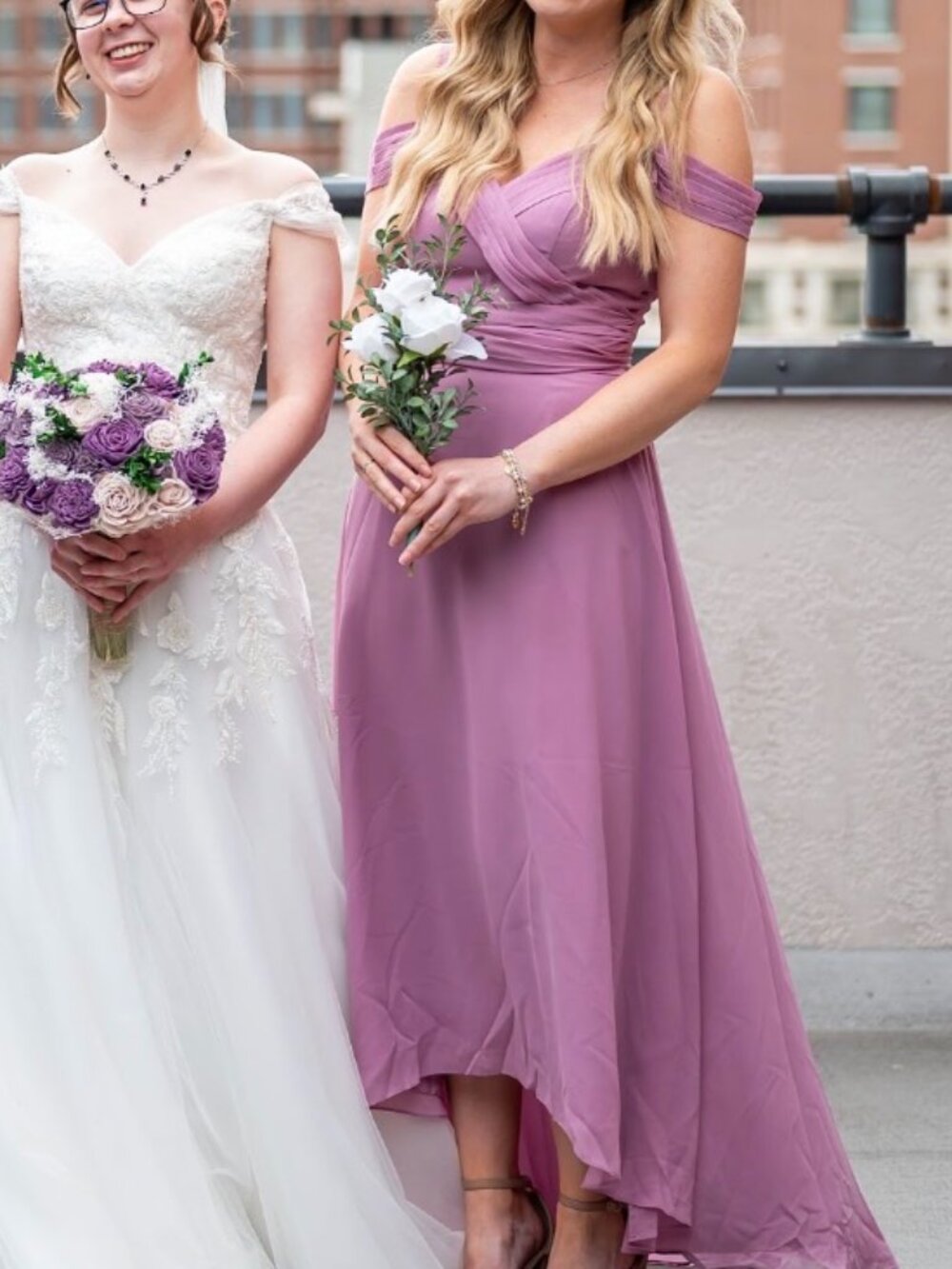 JJs House High-Low Chiffon Dress